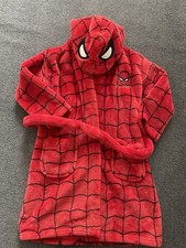 Boys Marvel Spider-Man Dressing Gown Age 5-6 Years
