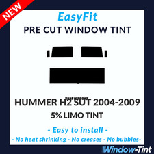 EasyFit Static Pre Cut Window Tint For Hummer H2 SUT 2004-2009 - 5% Limo Rear