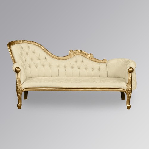 Chaise longue gold - gold, frame