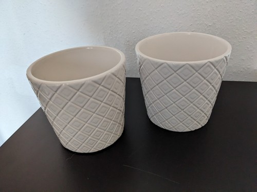 Set white ceramic plant - set,