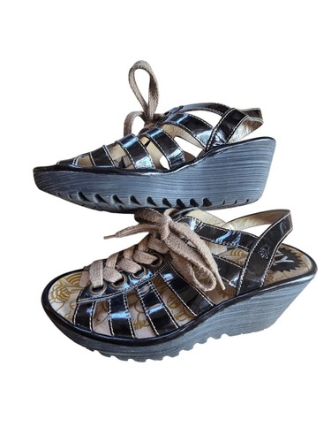 Fly london yito - black, patent