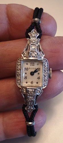 Bulova antique solid - 14k, white