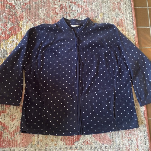 Navy blue white spotted - blue,