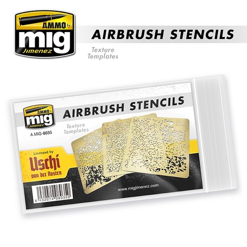 Ammo mig airbrush stencils - by,