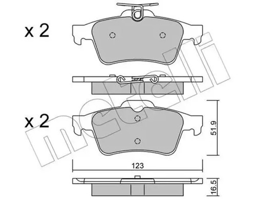 Brake pads 0337 - brake, 22-0337-1