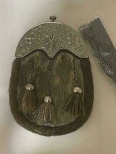 Scottish Kilt Sporrans Seal Skin Stag Head /Mens Kilt Sporrans