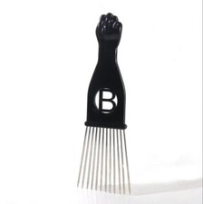 New Afro Comb with Black Fist