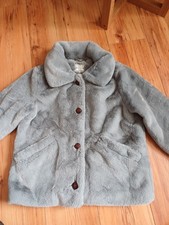 Ladies Fat Face Faux Fur Jacket Size 10