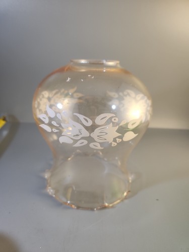 Vintage amber glass light - amber,