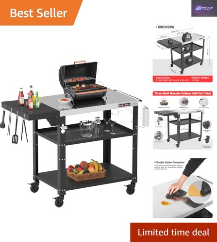 Luxury bbq trolley with - luxury,