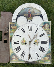 Longcase Clock Face with Hands