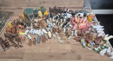 Large Bundle Vintage Minature Farm Animals Toys Figures Plastic Set