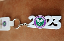 WIMBLEDON THE CHAMPIONSHIPS 2023 LOGO KEYRING - BRAND NEW