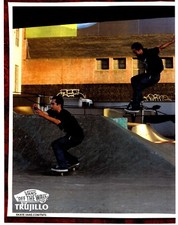 (PSK34) SKATEBOARDING PICTURE/ADVERT 11X16" VANS OFF THE WALL TRUJILLO TNT FIVE