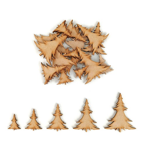Pretty christmas tree mdf - christmas,