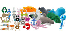 Ancol Made From Plush Toy Squeak Range -Meaty Chew Koala Crab Anchor Rope Monkey