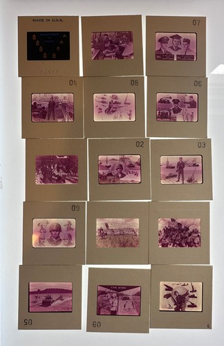 1970s military artwork slides - 1970s,