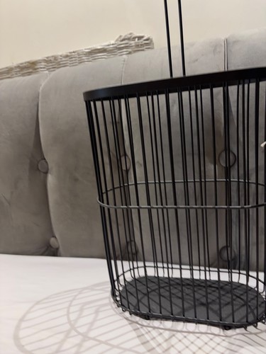 Black wire toilet roll - wire, holder