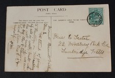 Wadhurst, East Sussex 1904 postmark on a Durgates, W. postcard to Lester, 22 Woo
