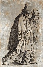 After Rembrandt - Two Beggars