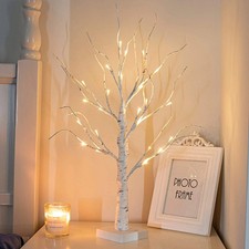 White Tree with Lights Mini