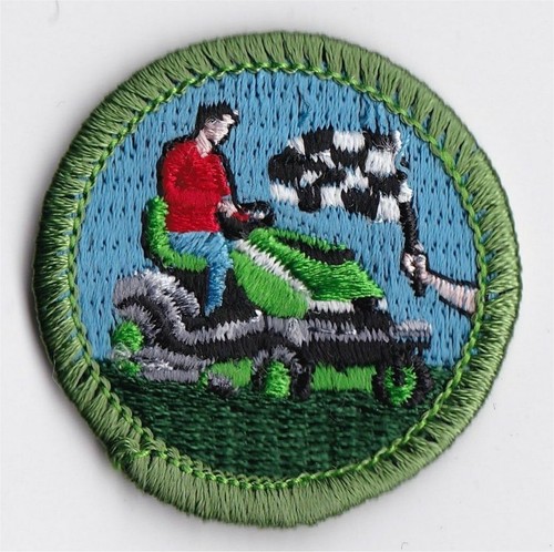 Merit badge spoof lawn - merit,
