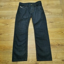 Diesel Larkee Jeans Mens W34 L32 Blue Indigo Regular Fit Straight Leg Italy