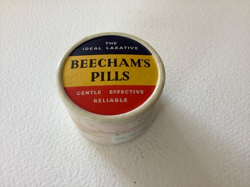 Vintage beechams pills card - beechams,