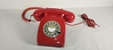 Retro Rotary Dial Telephone Bright Red ProTelX GPO746