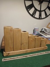 Wooden Candle Holder for Tealights Candlestick Holders