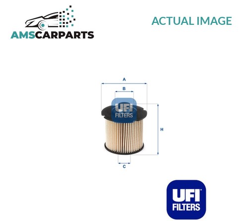 Engine fuel filter 2610400 ufi - fuel,