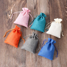 20-100 Mini Gift Bags Gift Pouche Small Drawstring Bag Handmade Linen Drawstring