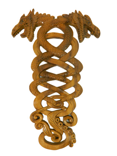 Wooden dragon plaque chinese - dragon,