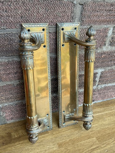 Antique pair solid - solid, brass