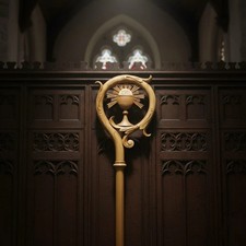 Wooden CROZIER Bishop Staff
