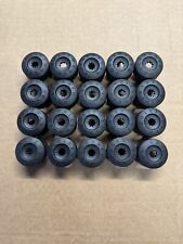 GENUINE WHEEL NUT COVERS VW TRANSPORTER T5 T6 2003-2024 BOLT CAPS 19mm BLACK x20