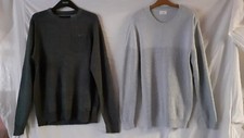 2 X Mens Grey Ribbed 100%