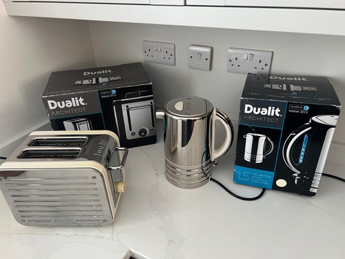 Dualit kettle toaster silver - kettle, &