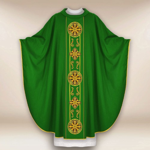 Chasuble with embroidered band - chasuble,