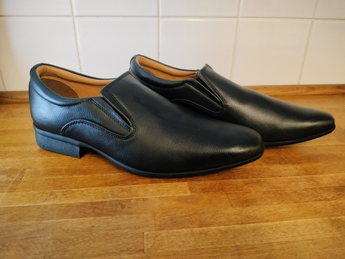 Men black slip derby - men's,