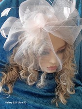 Fascinator Wedding M&S Pink Thin Headband