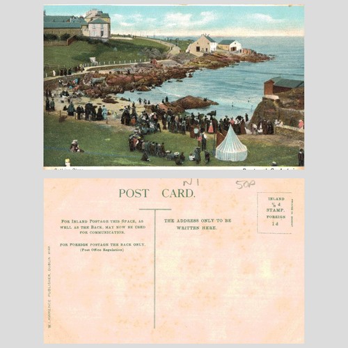 Vintage postcard bathing - postcard,