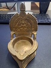 Vintage brass oil - vintage, lamp