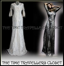 VINTAGE KATE MOSS DRESS LACE CROCHET WEDDING TOPSHOP BOHO INDIAN VICTORIAN UK 8