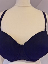 34FF Ultimo Ladies Underwired Strapless Bra Black Moulded Cup