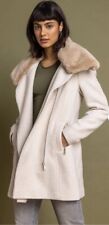 Roman Originals Coat Size 8 BNWT Faux Fur Collar Smart Formal Jacket Ladies