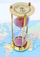 Sand timer hourglass brass - sand,