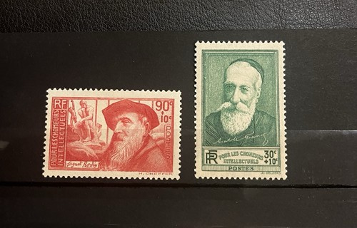 Old french stamps 1937 - old,
