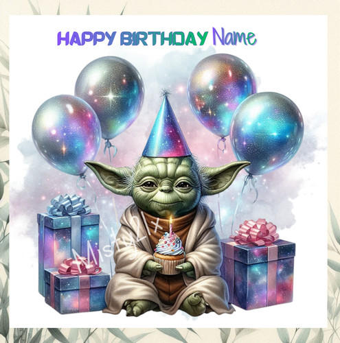 Personalised yoda greeting - yoda,