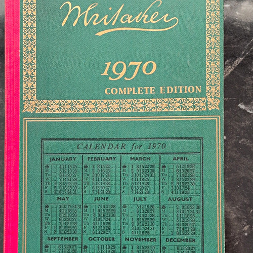 Whitaker almanack 1970 - whitaker's,